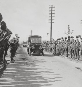 A Royal Visit to the Troops, Enthusiastic Welcome by the Canadians by English Photographer